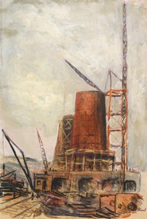 На стройке комсомольской домны