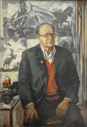 Фотокорреспондент газеты «Советская культура» Е. А. Халдей