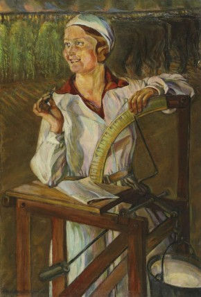 Портрет доярки (Бригадир совхоза Торосово Лилля Тамман)