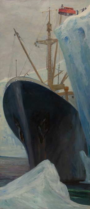 Выгрузка на береговой припай. Антарктида