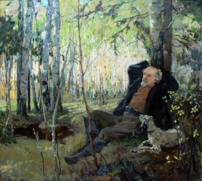 Портрет М. М. Пришвина