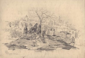 У городского колодца. Вязьма