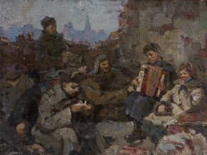 Эскиз к картине "Отдых после боя"