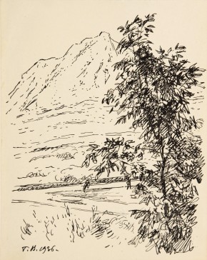 Пейзаж со скалой. Крым