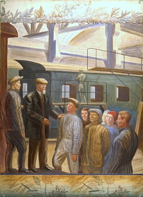 М. И. Калинин на вагонном заводе