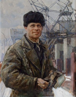 Портрет Героя Социалистического труда Н. П. Деркача