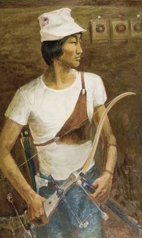 Портрет чемпиона Европы В. Ешеева