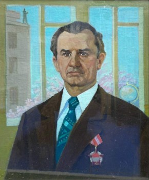 Портрет Крыгина В.С. директора городской средней школы №1 города Усть-Каменогорск