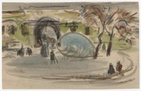  Аэростат в сквере