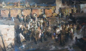 На станции эшелон. 1943 г.