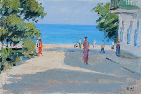 У Черного моря. Алушта. Этюд