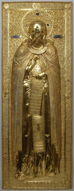 Крышка раки преподобного Александра Свирского