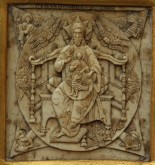 Складень триптих с 36 образками в деревянной оправе