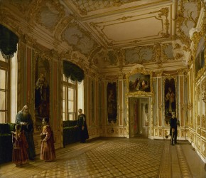 Внутренний вид малой церкви Зимнего дворца в Петербурге