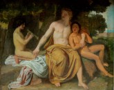 Аполлон, Гиацинт и Кипарис, занимающиеся музыкой и пением