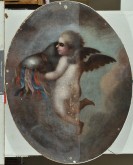 Плафон овальный «Амур, несущий латы»