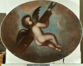 Плафон овальный «Амур, несущий ликторские связки»