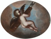 Плафон овальный «Амур, несущий ликторские связки»