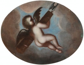 Плафон овальный «Амур, несущий ликторские связки»