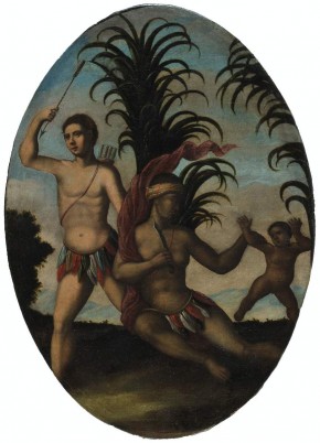 Медальон «Аллегорическое изображение Америки» (овальный)