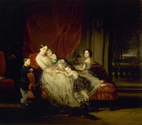 Портрет великой княгини Марии Николаевны с детьми