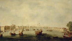 Проспект вверх по Неве-реке между Галерною верфью и 13 линией Васильевского острова