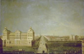 Вид Невского проспекта от Аничкова моста с домом И. И. Шувалова