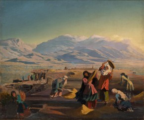 Провеивание зерна на Северном Кавказе (Дагестан?)