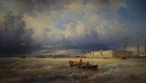 Вид на Неву и Академию художеств