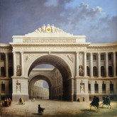 Арка здания Главного штаба со стороны Дворцовой площади