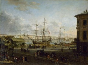 Вид Английской набережной со стороны Васильевского острова