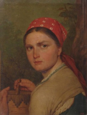 Девушка с бураком