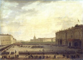 Парад на Дворцовой площади в Петербурге