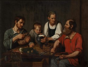 Крестьянское семейство перед обедом