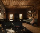 Кабинет дома в «Островках», имении Н. П. Милюкова