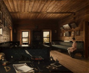 Кабинет дома в «Островках», имении Н. П. Милюкова