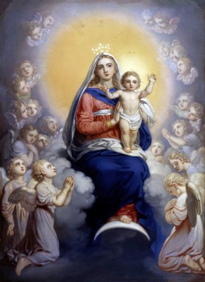 Богоматерь с Младенцем в сонме ангелов