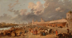 Вид на Москворецкий мост и Кремль