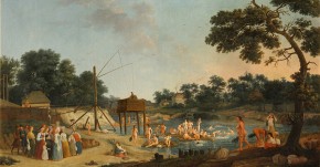 Вид Серебренических бань в Москве