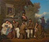 Солдатская бытовая сценка