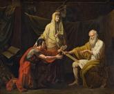 Марфа Посадница (Вручение пустынником Феодосием Борецким меча Ратмира юному вождю новгородцев Мирославу, назначенному Марфой Посадницей в мужья своей дочери Ксении)