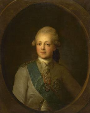 Портрет великого князя Павла Петровича в юности