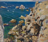 Cliffs at Kekeneiz. Crimea