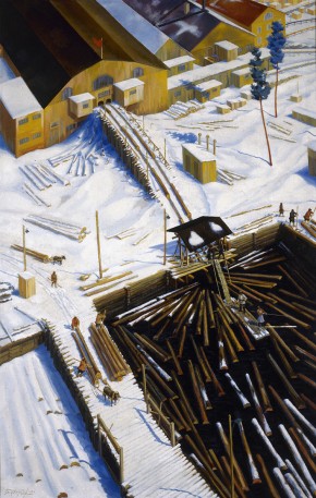 Отепленный бассейн и бревнотаски