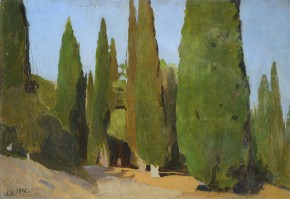 Кипарисы на солнце. Крым