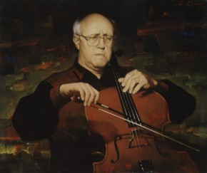 Портрет М. Л. Ростроповича