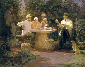 Колхозники у И. В. Мичурина (Садоводы в гостях у И. В. Мичурина)