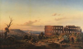 Вид Колизея в Италии