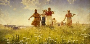 На мирных полях