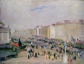 Невский в праздник 9 июля 1945 года